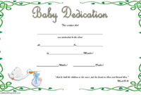 Baby Dedication Certificate Template 5