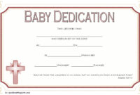 Baby Dedication Certificate Template 7