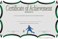 Badminton Achievement Certificate Template 5