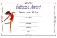 Ballet Certificate Template 3