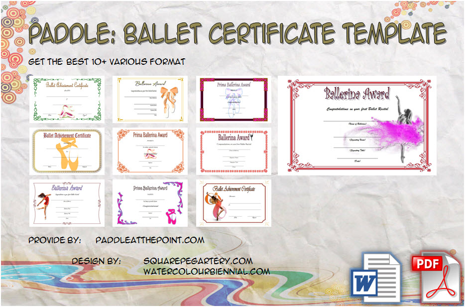 Download 10+ Beautiful Ideas of Ballet Certificate Template free for ballerina, competition, achievement, award, dance, more formats and ready to print!