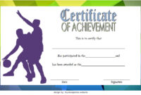 Basketball Achievement Certificate Template 2