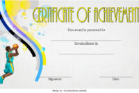 Basketball Achievement Certificate Template 6