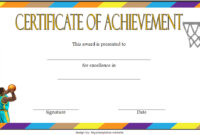 Basketball Achievement Certificate Template 7