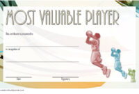 Basketball MVP Certificate Template 5