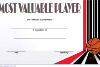 Basketball MVP Certificate Template 6