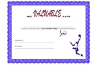 Basketball MVP Certificate Template 8