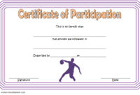 Basketball Participation Certificate Template 3