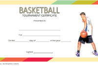 Basketball Tournament Certificate Template 1