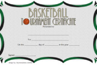Basketball Tournament Certificate Template 2
