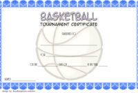 Basketball Tournament Certificate Template 5