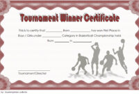 Basketball Tournament Certificate Template 6