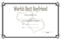 Best Boyfriend Certificate Template 4