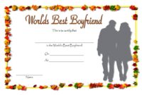 Best Boyfriend Certificate Template 8
