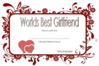 Best Girlfriend Certificate Template 6