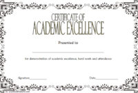 Certificate of Acedemic Excellence with Old Style 1