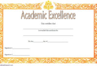 Certificate of Acedemic Excellence with Old Style 2