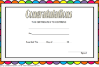 Congratulation Award Certificate Template 1