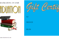Congratulation Gift Certificate Template 2