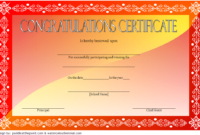 Congratulation Winner Certificate Template 2