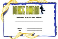 Dance Award Certificate Template 7