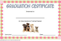 Dog Obedience Certificate Template 7
