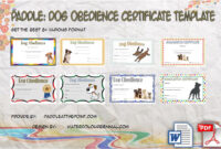 Dog Obedience Certificate Templates by Paddle