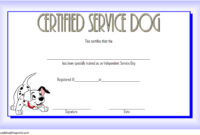 Dog Training Certificate Template 6