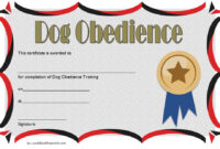 Dog Training Certificate Template 9