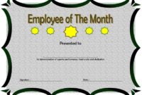 Employee of The Month Certificate Template 2