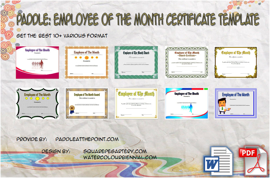 Employee of The Month Certificate Templates