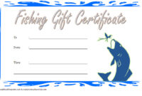 Fishing Gift Certificate Template 4