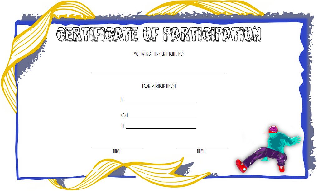 hip hop certificate templates, hip hop dance certificate template, hip hop dance certificate format, best dancer certificate, dance award certificate template, street dance certificate template