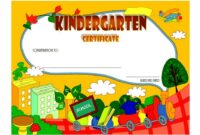 Kindergarten Diploma Certificate Template 7