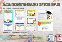 Kindergarten Graduation Certificate Printable by Paddle
