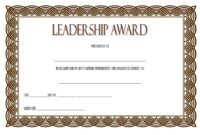 Leadership Award Certificate Template 7