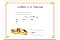 Marriage Certificate Editable Template 1