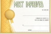 Most Improved Student Certificate Template 10