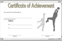 Netball Achievement Certificate Template 2