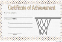 Netball Achievement Certificate Template 3