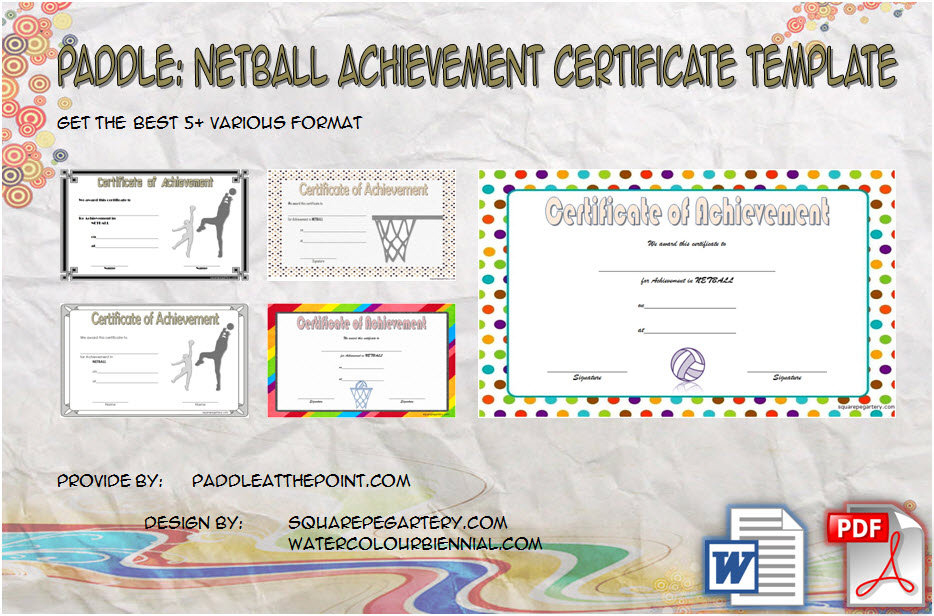 Netball Achievement Certificate Templates