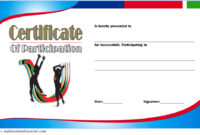 Netball Participation Certificate Template 7