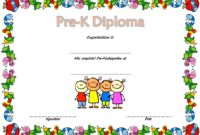 Pre-Kindergarten Diploma Certificate 2