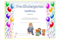 Pre-Kindergarten Diploma Certificate 8