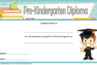 Pre-Kindergarten Diploma Certificate 9 New