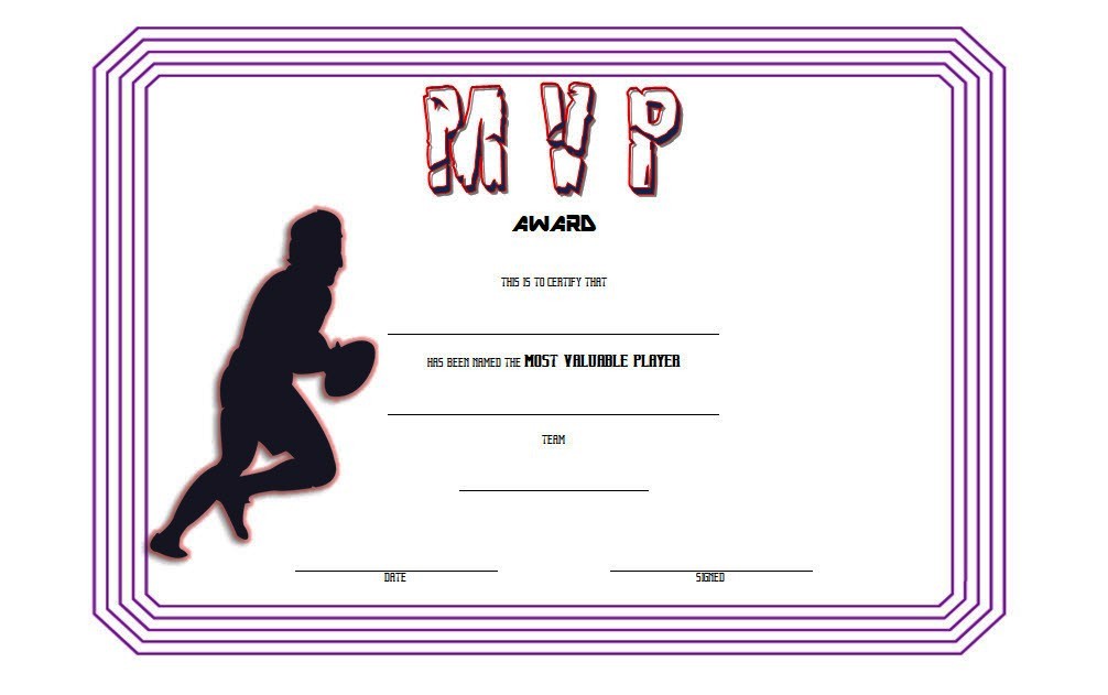 Rugby League Certificate Templates Creative Professional Templates