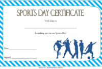 Sports Day Certificate Template 1