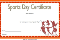 Sports Day Certificate Template 2