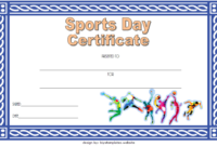 Sports Day Certificate Template 6