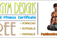 The 7 GREAT Physical Fitness Certificate Templates FREE by Paddle